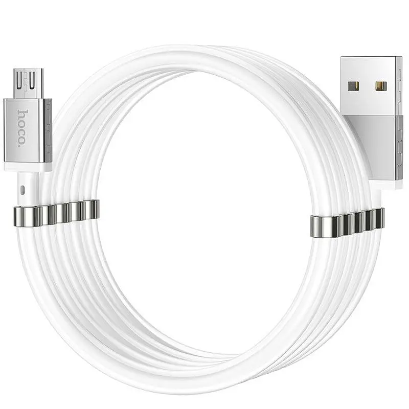 Кабель Micro-USB магнитный Hoco U91 magic Magnetic скоростной 2.4A 1 м - фото 2