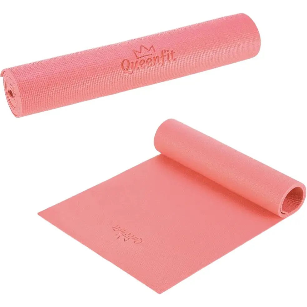 Коврик для фитнеса и йоги Queenfit 0.5 см темно-розовый - фото 6