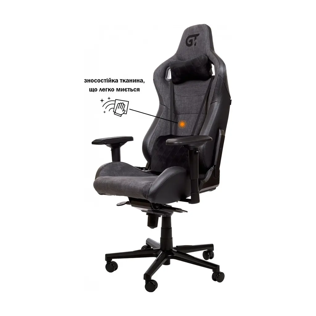 Крісло ігрове GT Racer X-8005 Dark Gray/Black - фото 6
