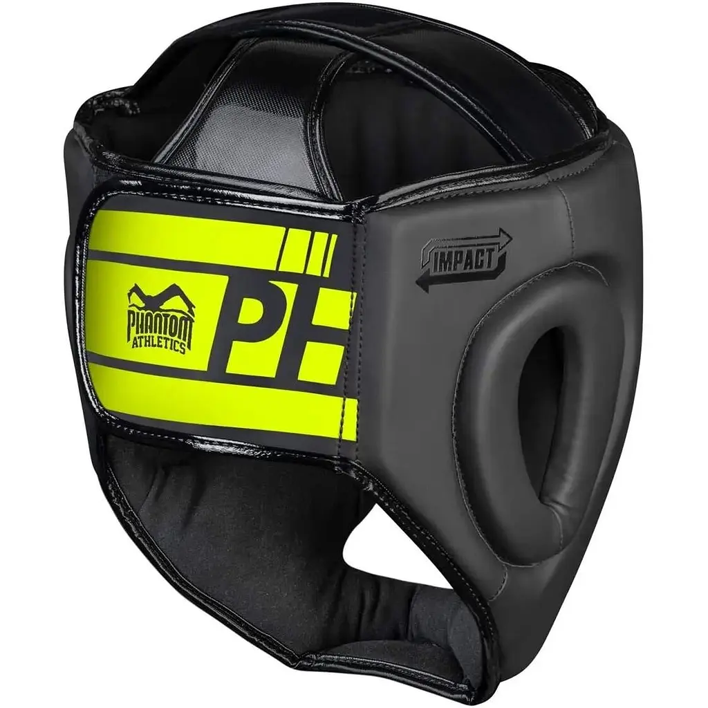Боксерський шолом Phantom Athletic Apex Face Saver Black/Neon Yellow - фото 2