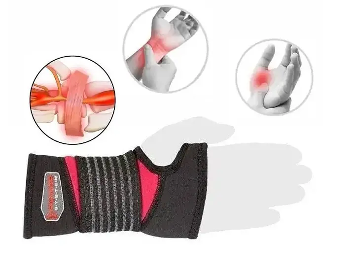 Бандаж на зап'ястя Power System PS-6010 NEO Wrist Support Black S/M (1 шт) (6010BK-3) - фото 3