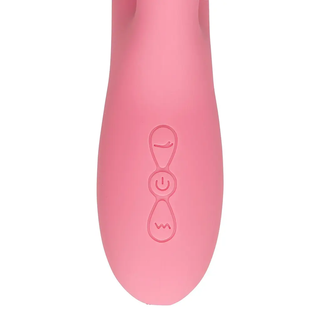 Вібратор-кролик Loveline G-spot Fluttering, 24.8 см (рожевий) - фото 6