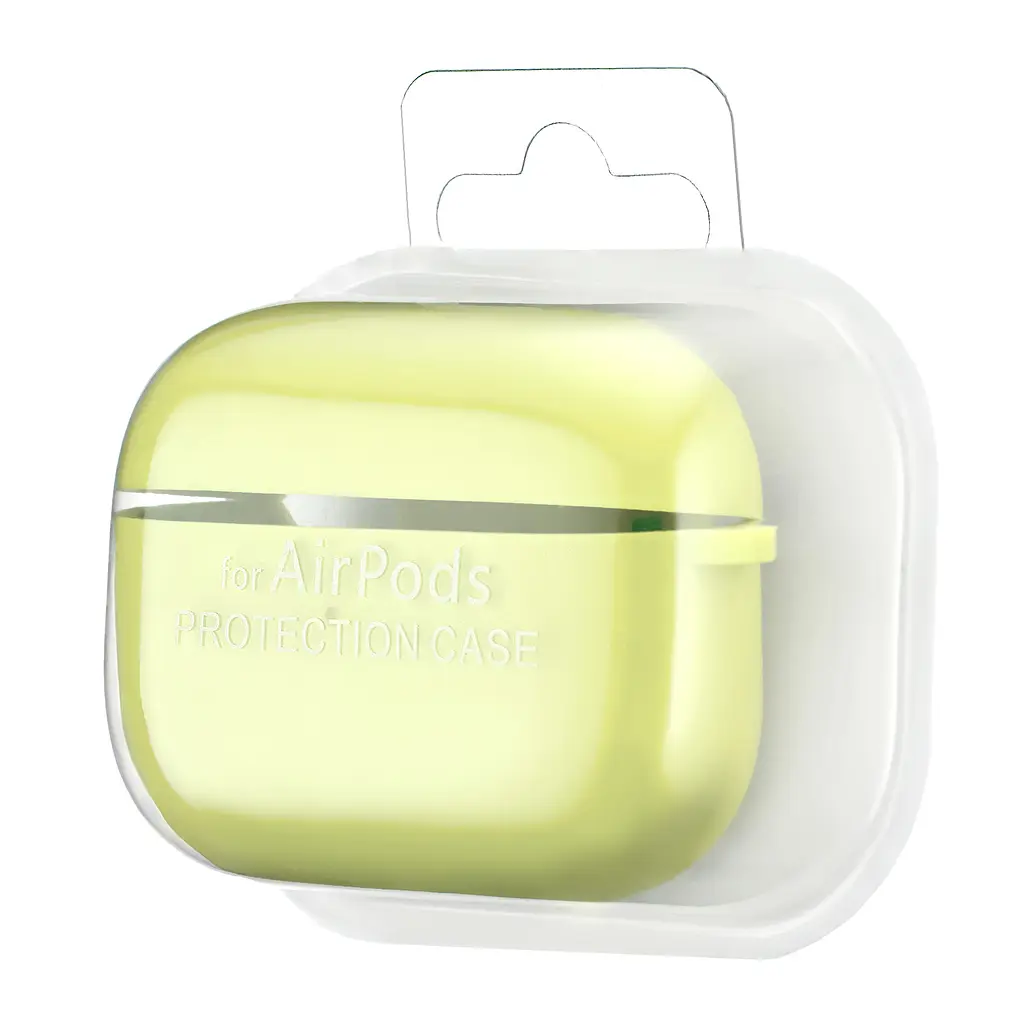 Чохол Silicone Case 2,5mm with microfiber for AirPods Pro Shiny Yellow - фото 2