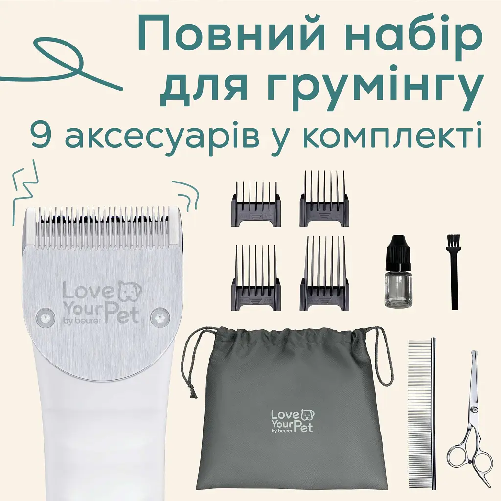 Машинка для стрижки тварин Beurer Fluffy (PP 110 Fluffy) - фото 5