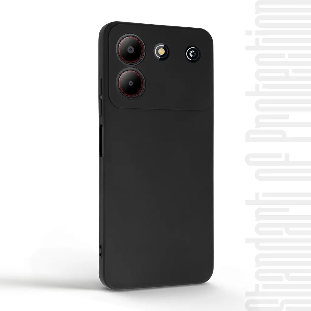 Чехол-накладка для смартфона ZTE Blade A54 4G, противоударный, силиконовый, термополиуретановый (ТПУ), с защитой камеры и корпуса, черный, защита всего корпуса, ArmorStandart (ARM70702) - фото 2