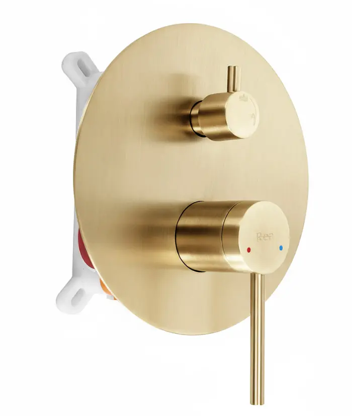 Душова система прихованого монтажу Rea Foss Clif + BOX brushed gold REA-P5647 - фото 5