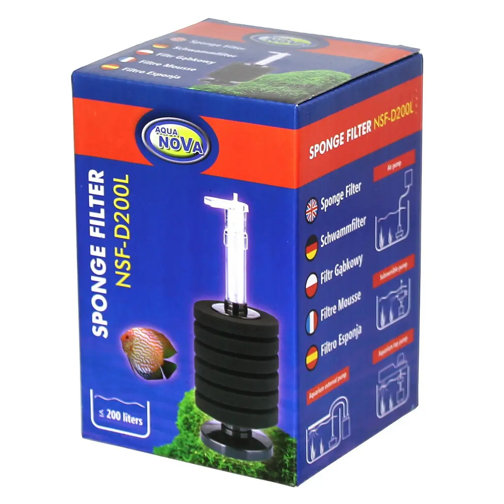 Аерліфтний фільтр Aqua Nova до 200 л (NSF-D200L) - фото 2