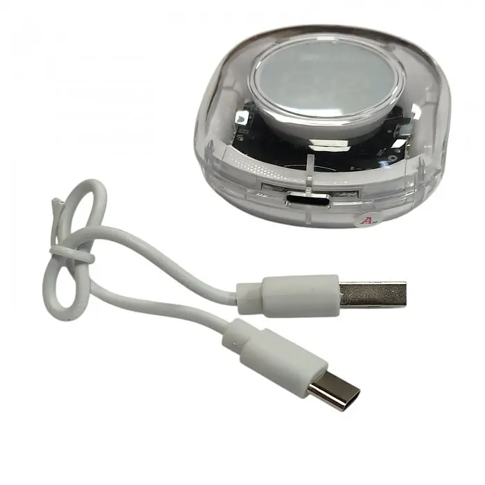 Беспроводные наушники в зарядном футляре белые Ultrapods Pro N73 LED - фото 5