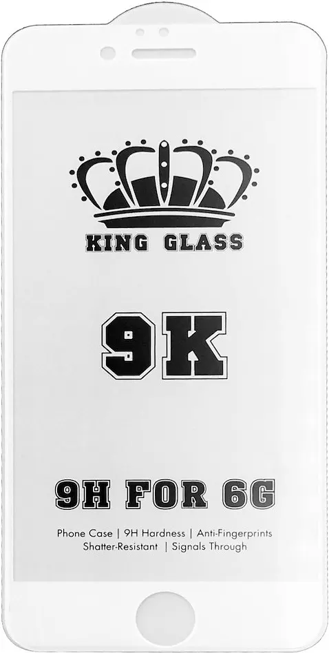 Захисне скло Tempered Glass 9K Full Glue Apple iPhone 6/6s white