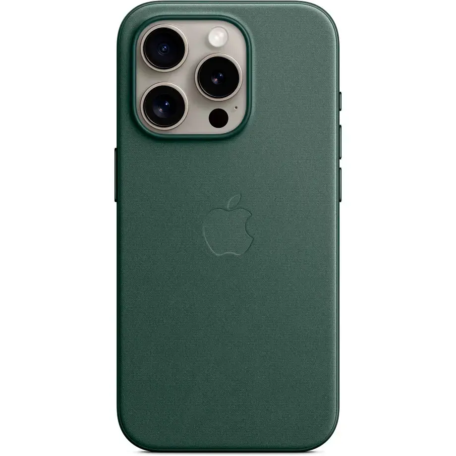Чохол FineWoven Case with MagSafe для Apple iPhone 15 Pro Evergreen AAA [94479] - фото 4