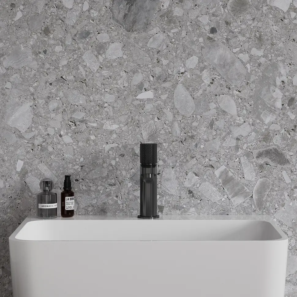 Змішувач для умивальника Omnires Contour anthracite CT8010AT Чорний матовий - фото 3