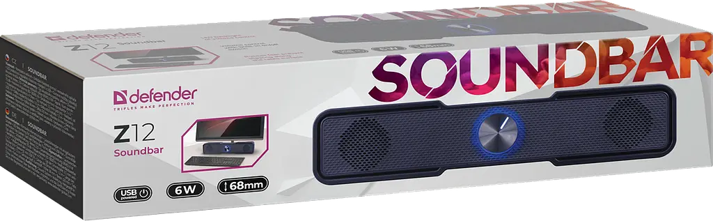 Акустика Defender SoundBar Z12 6 Вт (65312) (7153547) - фото 5