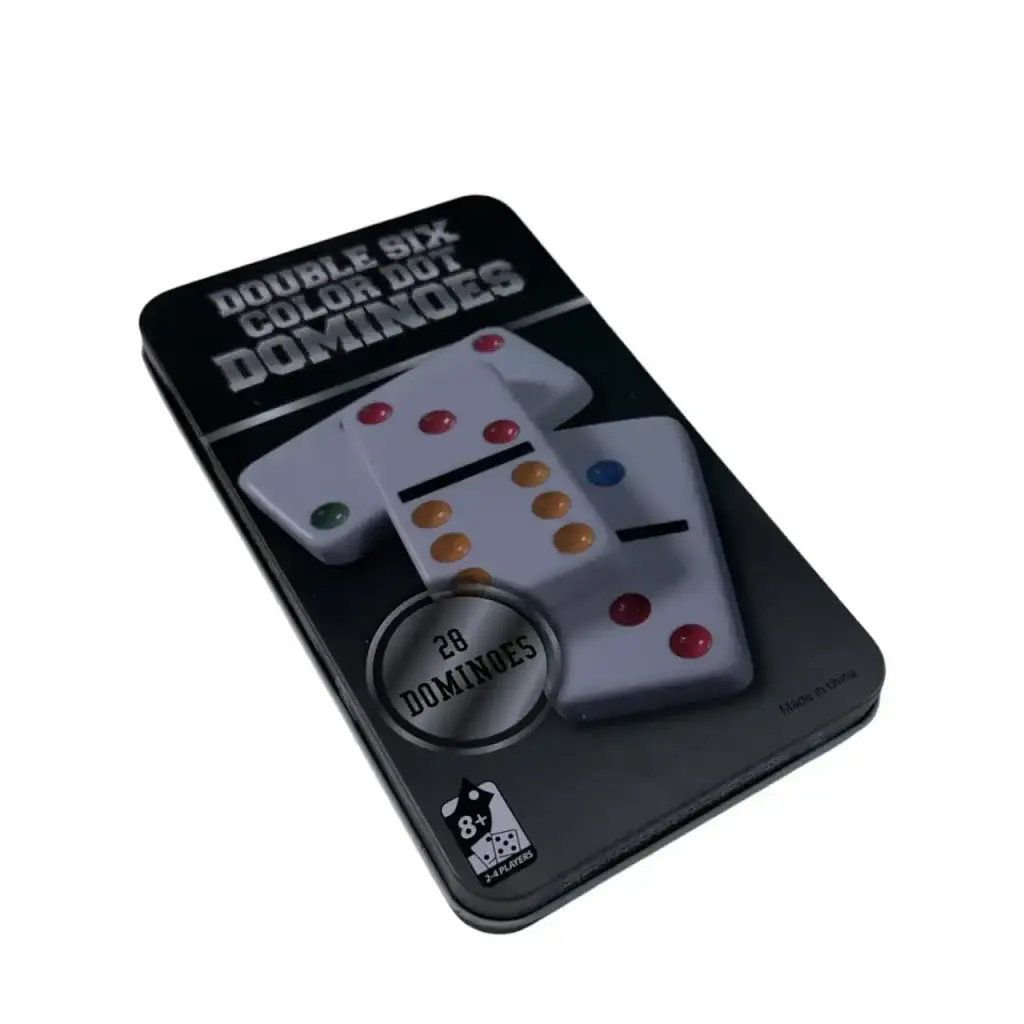 Домино Double Six Color Dot Dominoes 19х11х2.1 см - фото 2