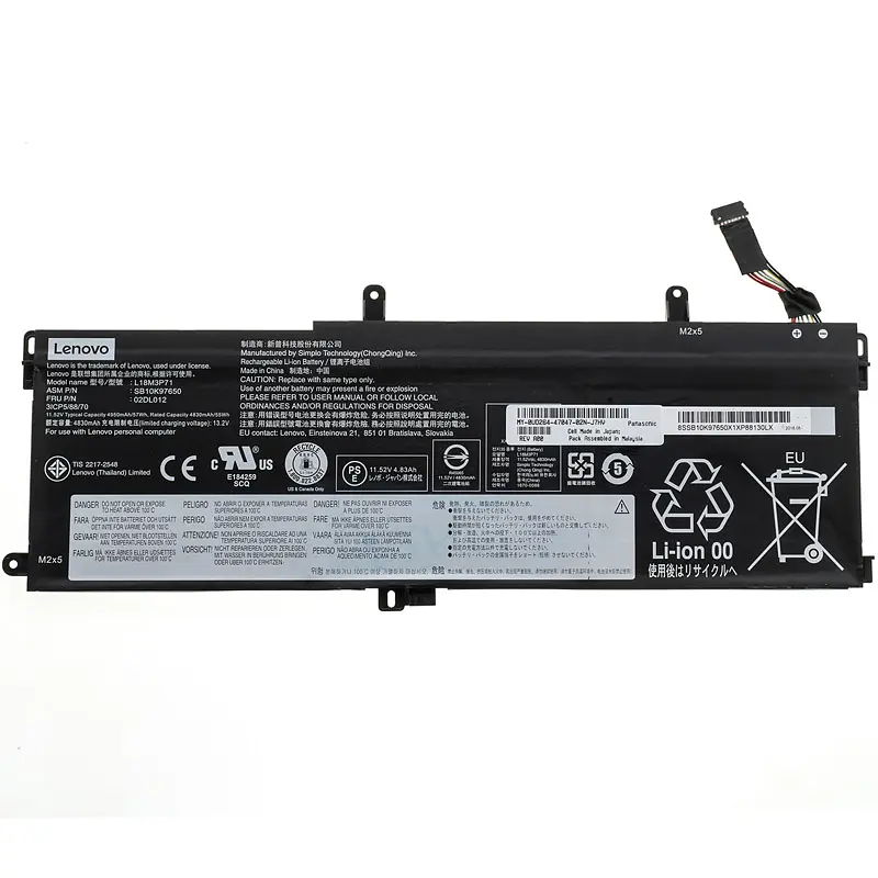 Батарея для ноутбука Lenovo L18M3P71 (ThinkPad T590, T15 Gen 1, P15s Gen 1) 11.52V 4950 mAh 57Wh Black - фото 3
