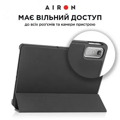 Чохол до планшета Airon Premium Lenovo Tab P11 2nd Gen 11.5" + protective film black (4822352781093) - фото 4