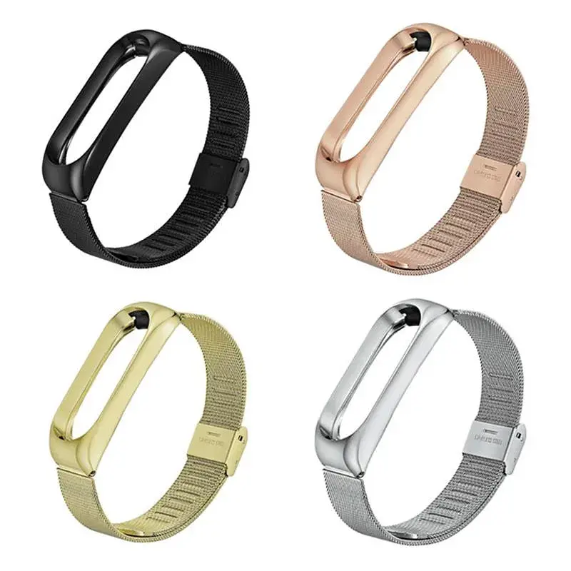 Ремінець до фітнес браслета BeCover Metal для Xiaomi Mi Band 3/4 Gold (704653) - фото 2