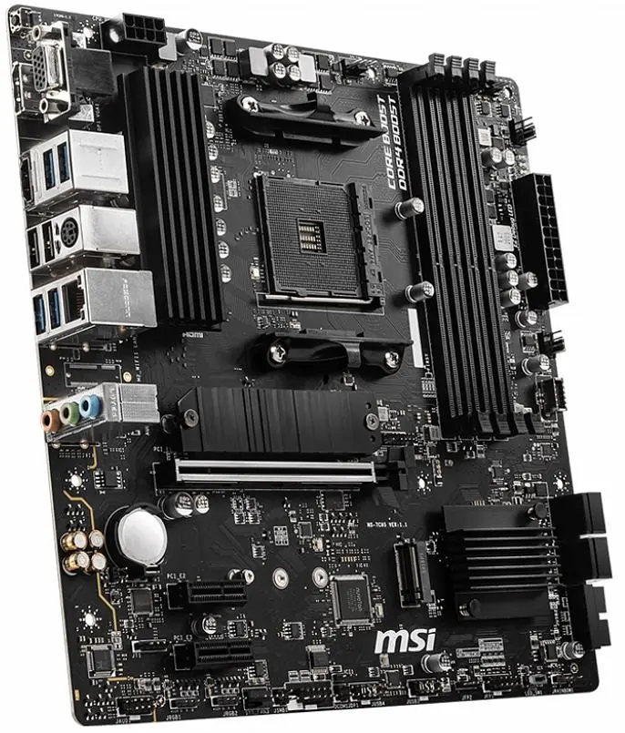 Материнская плата MSI B550M PRO-VDH (B550M PRO-VDH) (Socket AM4, AMD B550, Micro-ATX) - фото 2