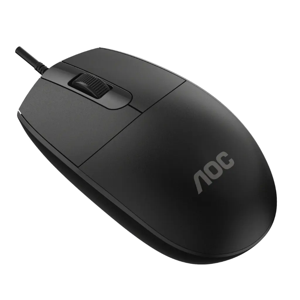 Мишка AOC MS100B USB Black (MS100B/LA) - фото 7