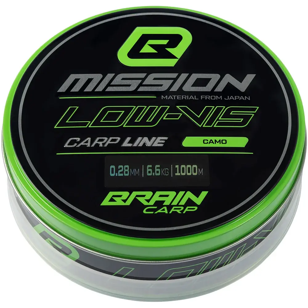 Волосінь Brain Mission Carp Line (Camo) 1000m 0.28mm 6.6kg - фото 2