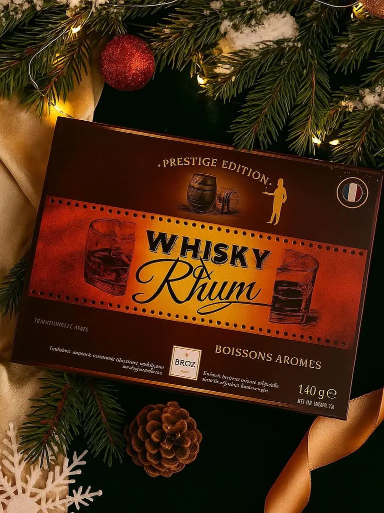 Шоколадні цукерки з алкоголем Abtey Edition Whisky & Rhum 200г - фото 4
