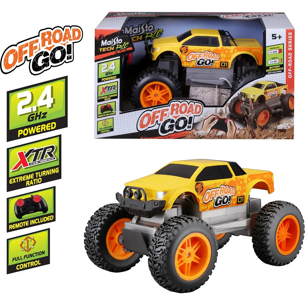 Машинка іграшкова на радіокеруванні Maisto Tech Off Road Go жовта (82759 yellow) - фото 18