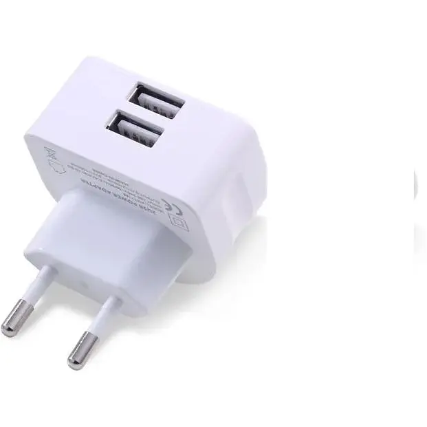 Зарядний пристрій Remax RMT-7188 Moon 2.1A 2 USB 220V White - фото 2