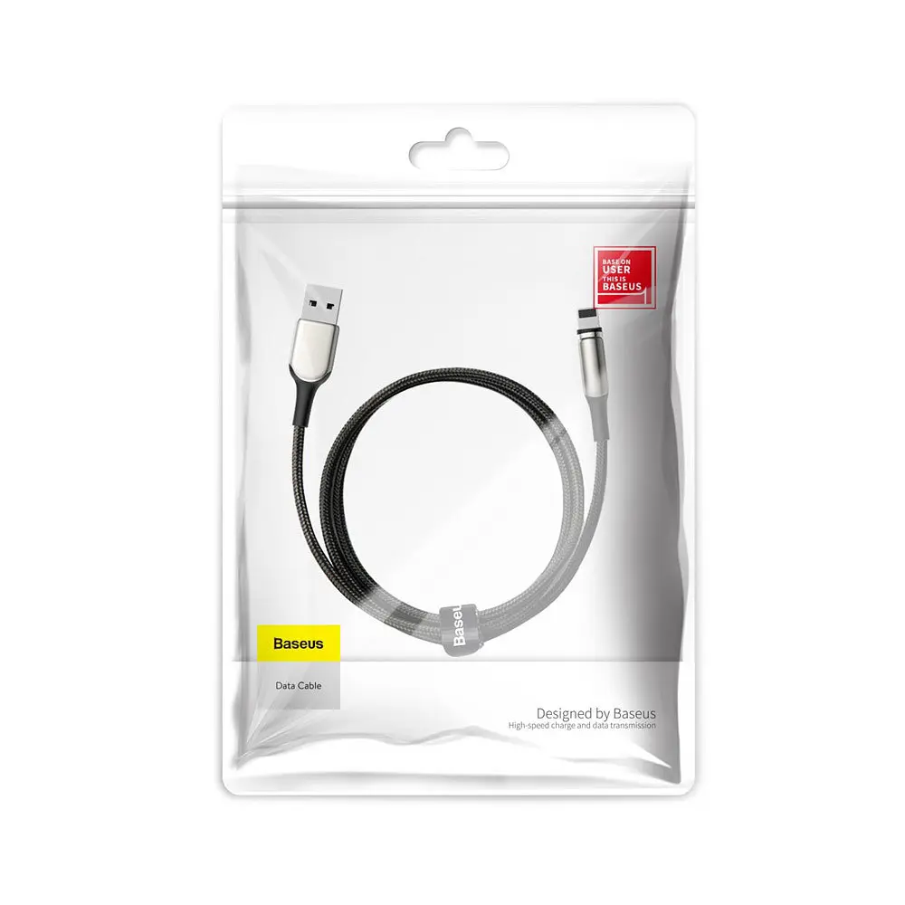 Кабель з оздоблюваним конектором Lightning Baseus Zinc Magnetic Cable USB For iP 2 A 1m - фото 6