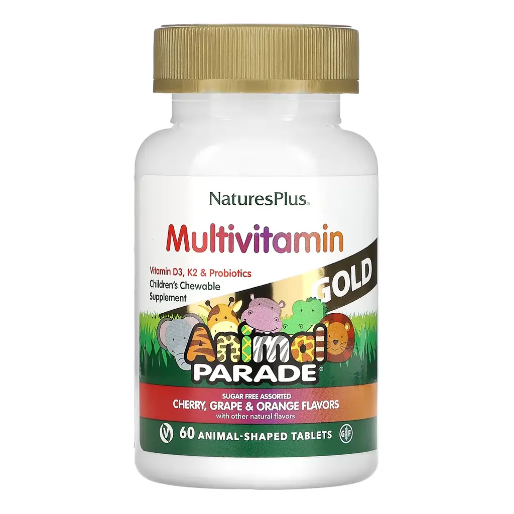 Комплекс для Дітей з Мультивітамінами та Мікроелементами Animal Parade Gold - 60 жувальних таб