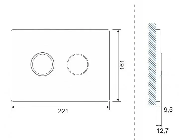 Інсталяція Cersanit AQUA 52 з кнопкою Accento Circle + унітаз Crea із сидінням Slim 30412 - фото 10