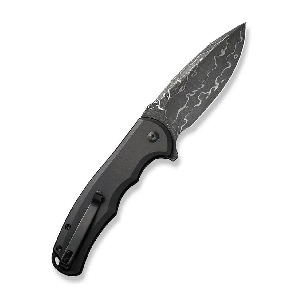 Ніж cкладний Civivi Praxis C18026E-DS1 Damascus чорне лезо - фото 2