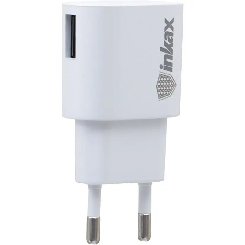 Зарядний пристрій INKAX CD-08 Travel charger + Type-C cable 1USB 1A White - фото 2