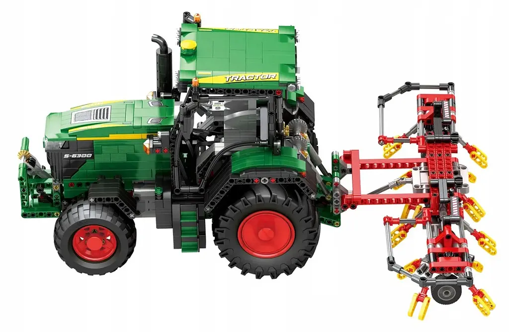 Конструктор на радиоуправлении Зеленый Трактор 1664 элемента Ramiz - фото 6