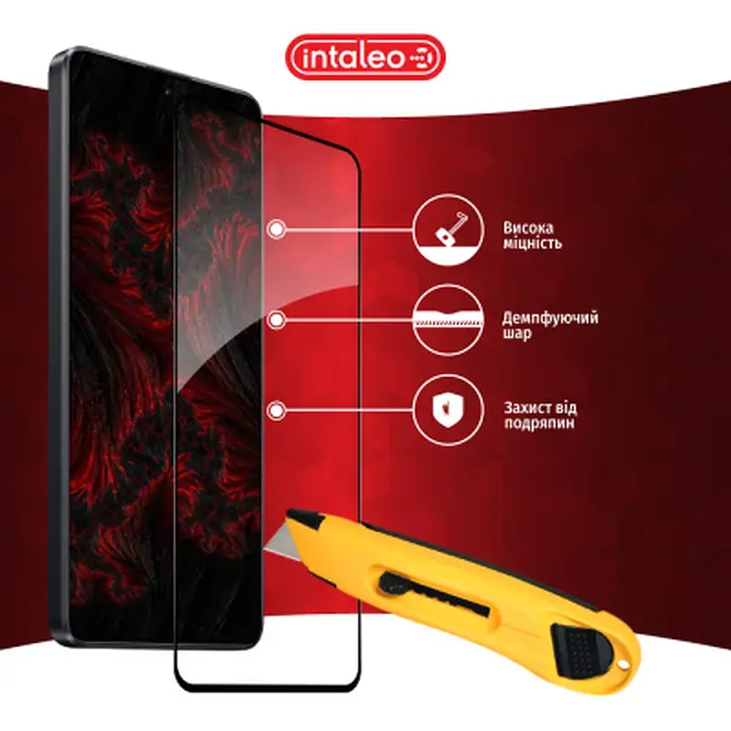 Скло захисне Intaleo Full Glue Xiaomi Poco X6 Black (1283126588716) - фото 5