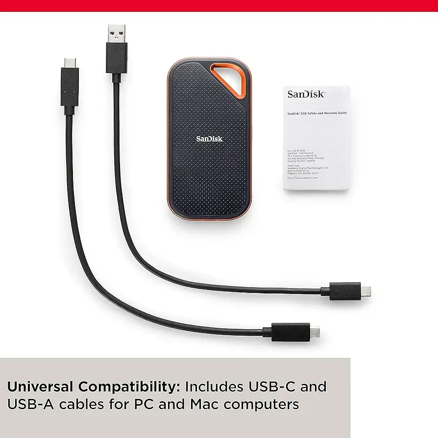 Портативний SSD SanDisk Portable Extreme PRO E81 V2 1TB SDSSDE81-1T00-G25 - фото 3