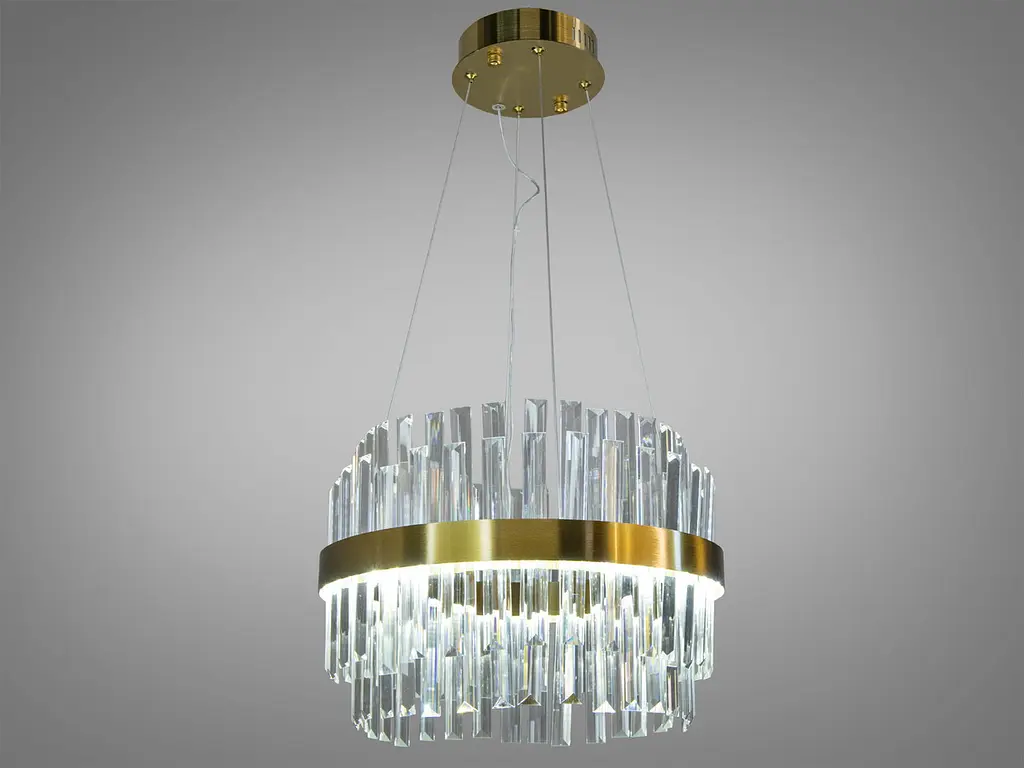 Люстра стельова LED Diasha 840/400BR Efect, 80W, кришталь, бронза, сучасний стиль для вітальні - фото 2