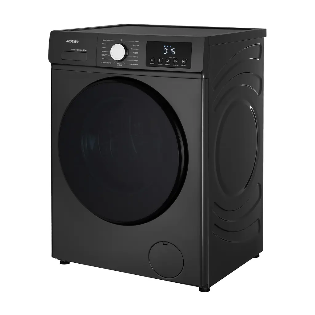 ARDESTO Пральна машина ARDESTO фронтальна Black Mars, 8кг, 1200, А, 55.5см, дисплей, пара, інвертор, сірий - фото 2