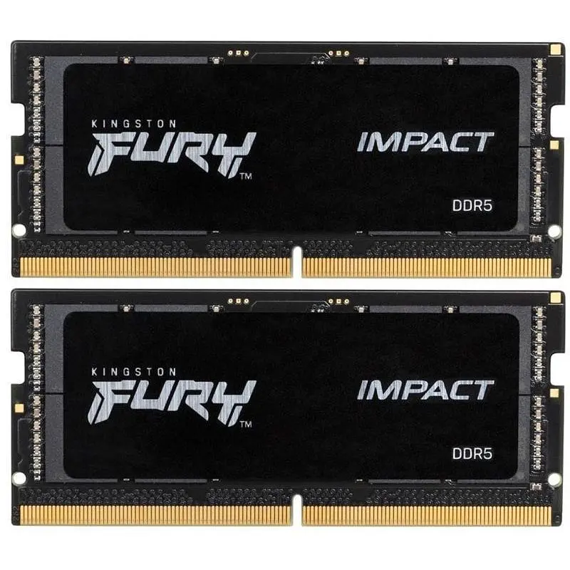 Модуль памяти SO-DIMM 2x16GB/4800 DDR5 Kingston Fury Impact (KF548S38IBK2-32) - фото 5
