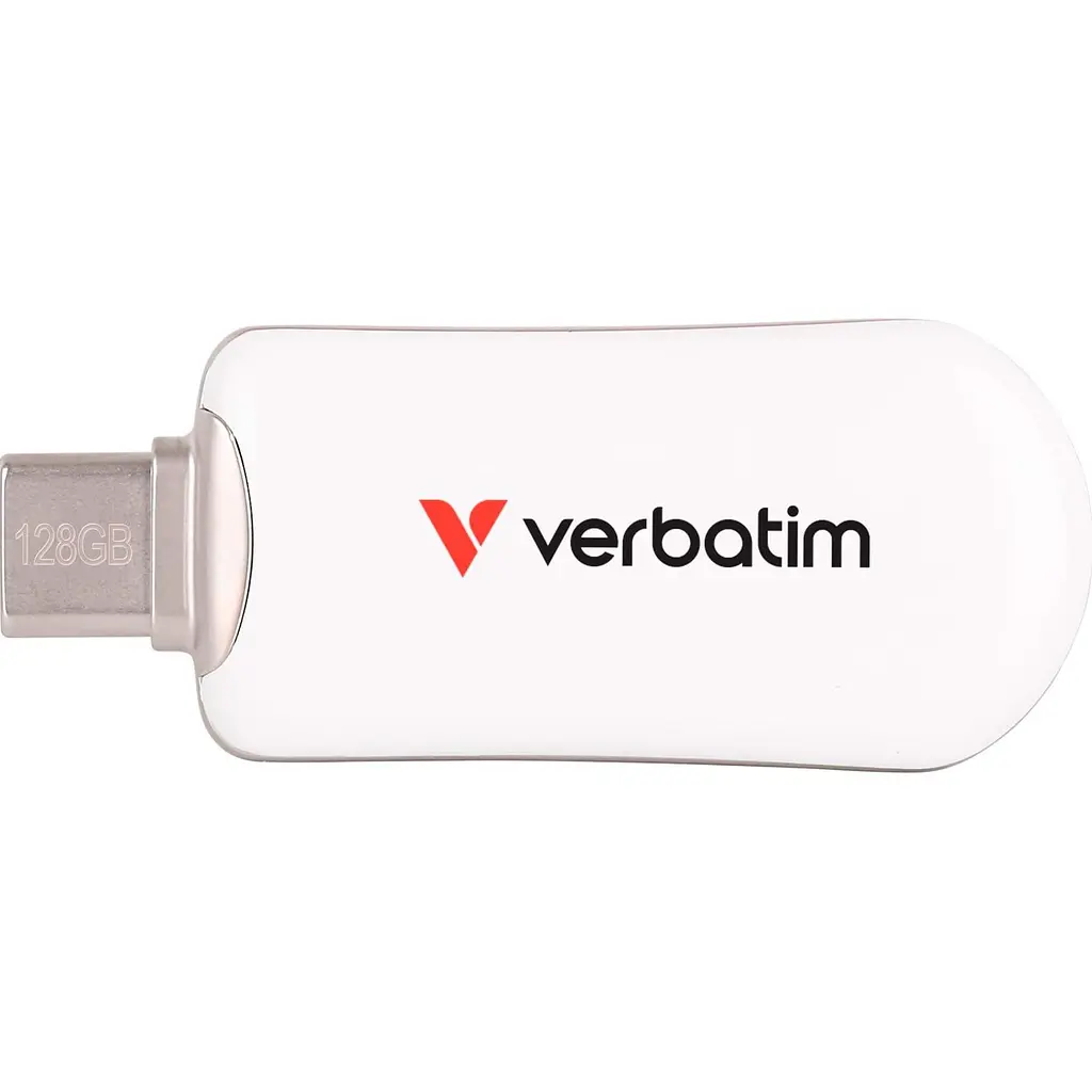 Флеш-накопичувач Verbatim Plectra USB-C White 128 GBUSB 3.2 Gen 1 (30229) - фото 2