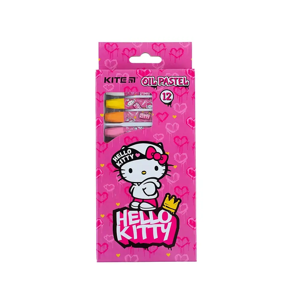 Пастель Kite масляна, 12 кольорів Hello Kitty (HK24-071) - фото 2