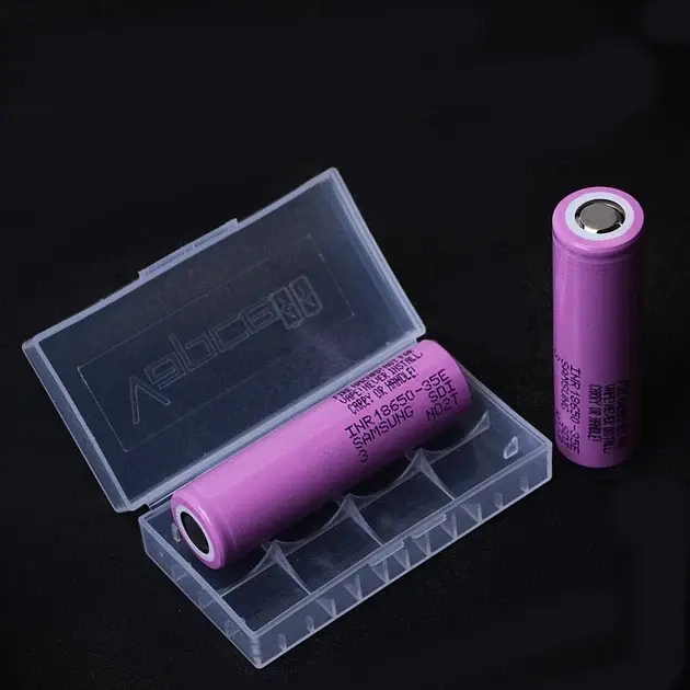 Акумулятор 18650 Li-Ion Samsung INR18650-35E, 3400 mAh, 8A- 2 ШТУКИ в боксі - фото 8
