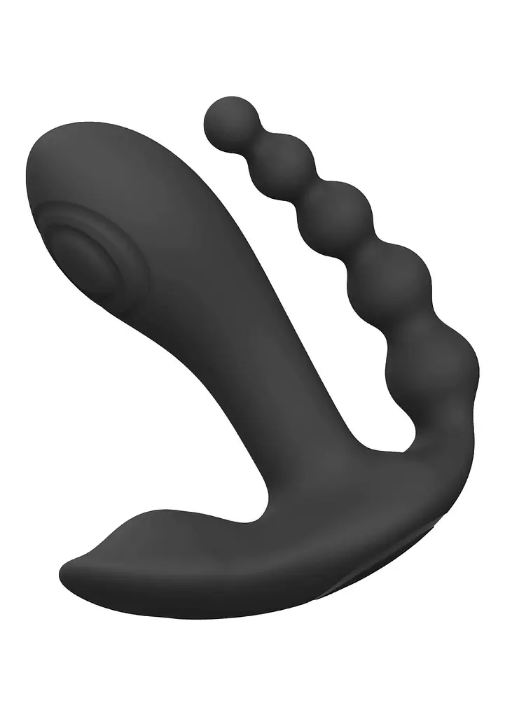 Стимулятор простати ShotsToys Kata, 12 см (чорний)