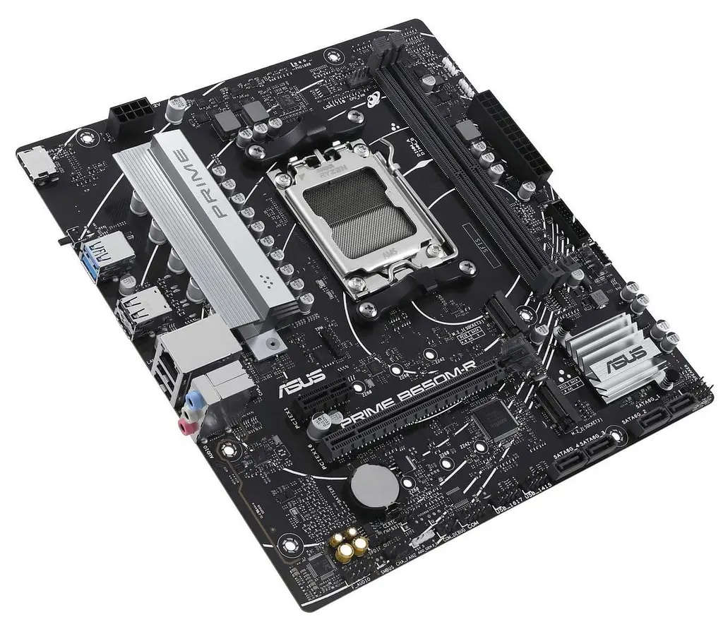 Материнська плата ASUS PRIME B650M-R (PRIME B650M-R) (Socket AM5, AMD B650, Micro-ATX) - фото 3