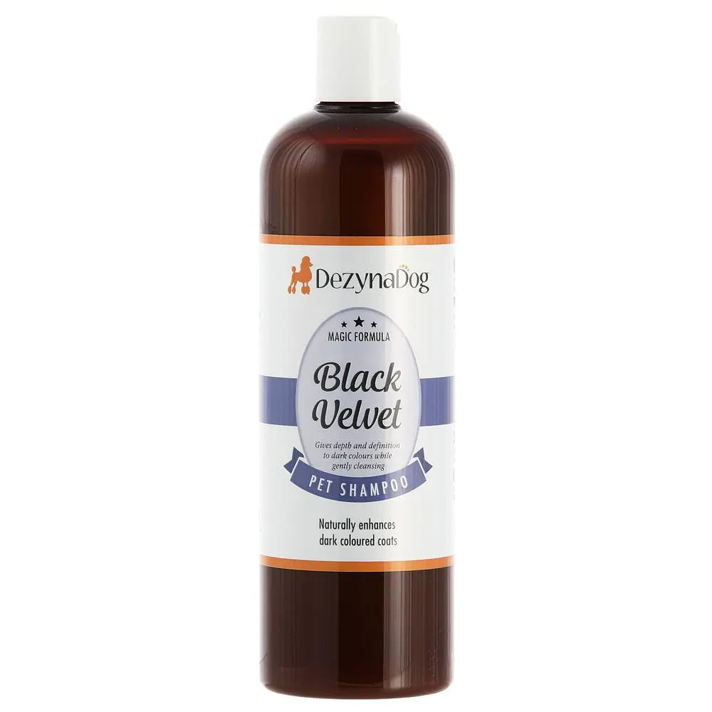 Шампунь Dezynadog Black Velvet Colour Enhance для посилення кольору чорної та темно-коричневої шерсті для усіх порід відновлює блиск та колір 500мл арт. 125033