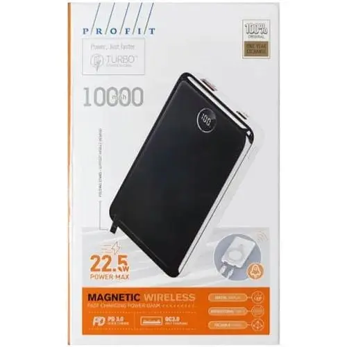 Аккумулятор портативный Profit PQ17 MagSafe магнитный 22.5W 10000mAh белый - фото 5