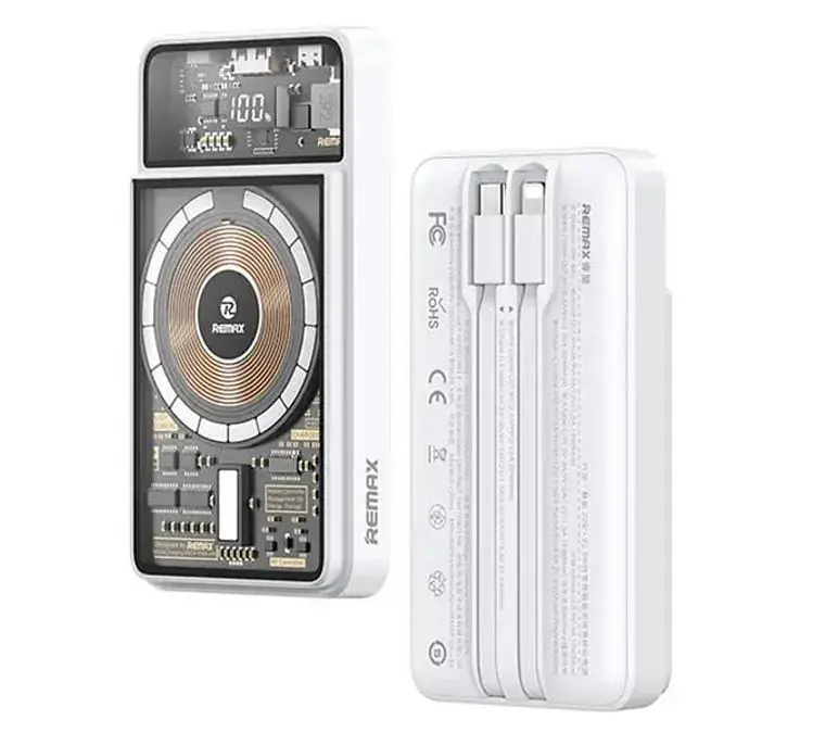 Портативная батарея Remax RPP-580 PD20W+QC22.5W MagSafe PowerBank White - фото 2