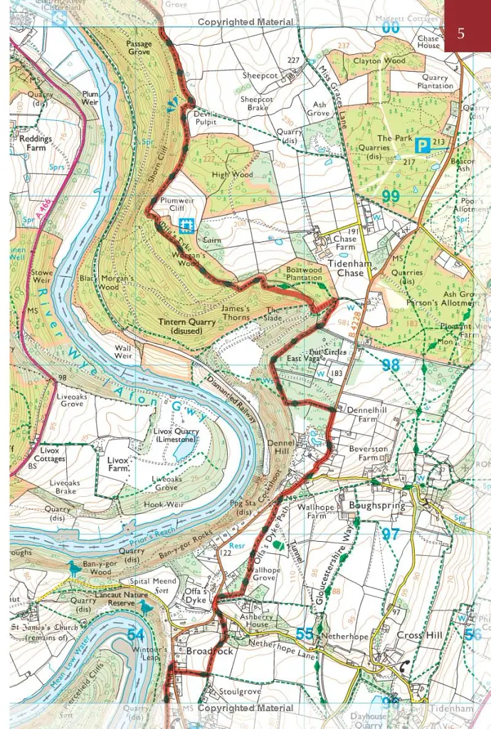 Offa's Dyke Map Booklet - Майк Данн - фото 6