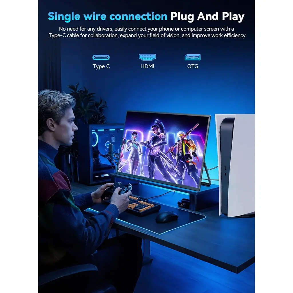 Портативний монітор UPERFECT 24.5" 2K 240Hz [171119] - фото 6