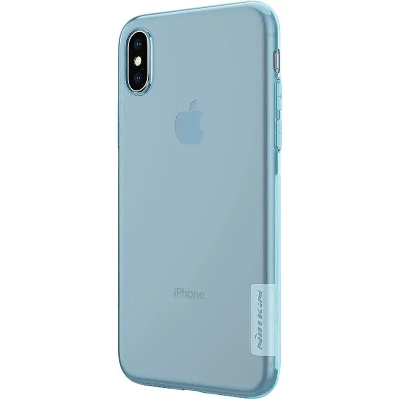 Чохол-накладка Nillkin TPU Nature Case Apple iPhone X Blue - фото 4
