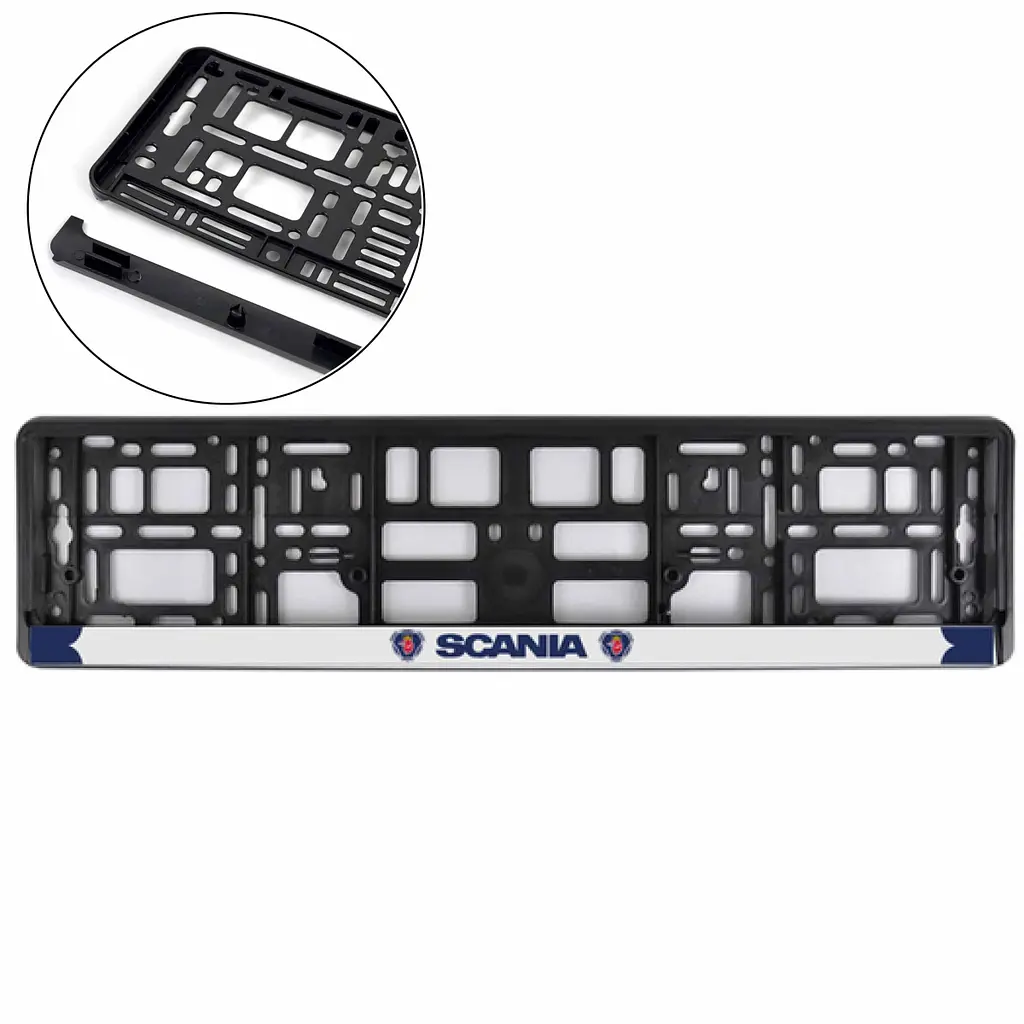 Рамка номера для Scania Морозостійка Кольоровий Логотип (Avtovin)