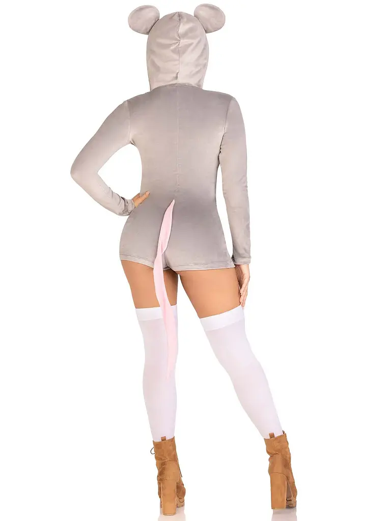 Комбінезон-костюм миші Leg Avenue Comfy Mouse XS, з капюшоном - фото 4